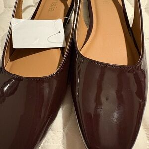 Kensie Dark Burgundy Patent Flats
